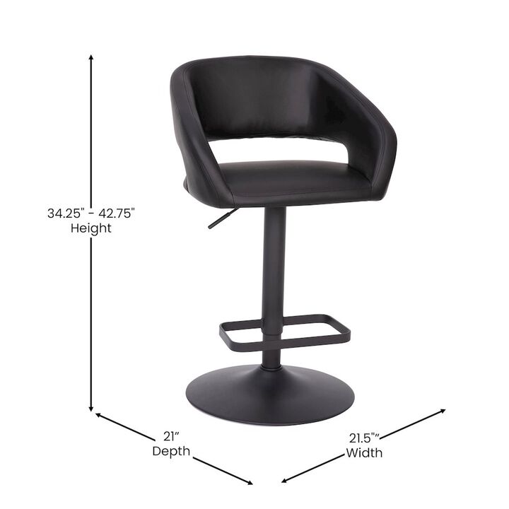 Flash Furniture Contemporary Adjustable Swivel Bar Stool