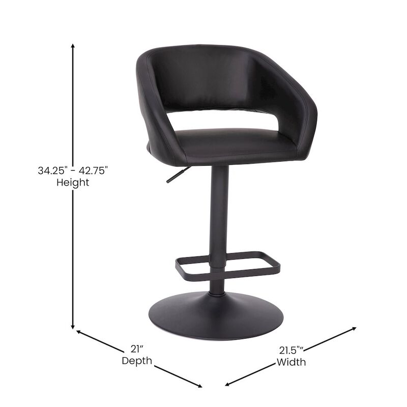 Flash Furniture Contemporary Adjustable Swivel Bar Stool image number 1
