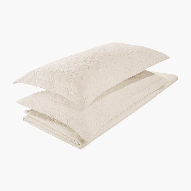 King Quilt Set 3 Piece, Lightweight Cotton Bedding Set with Pillow Shams image number 8