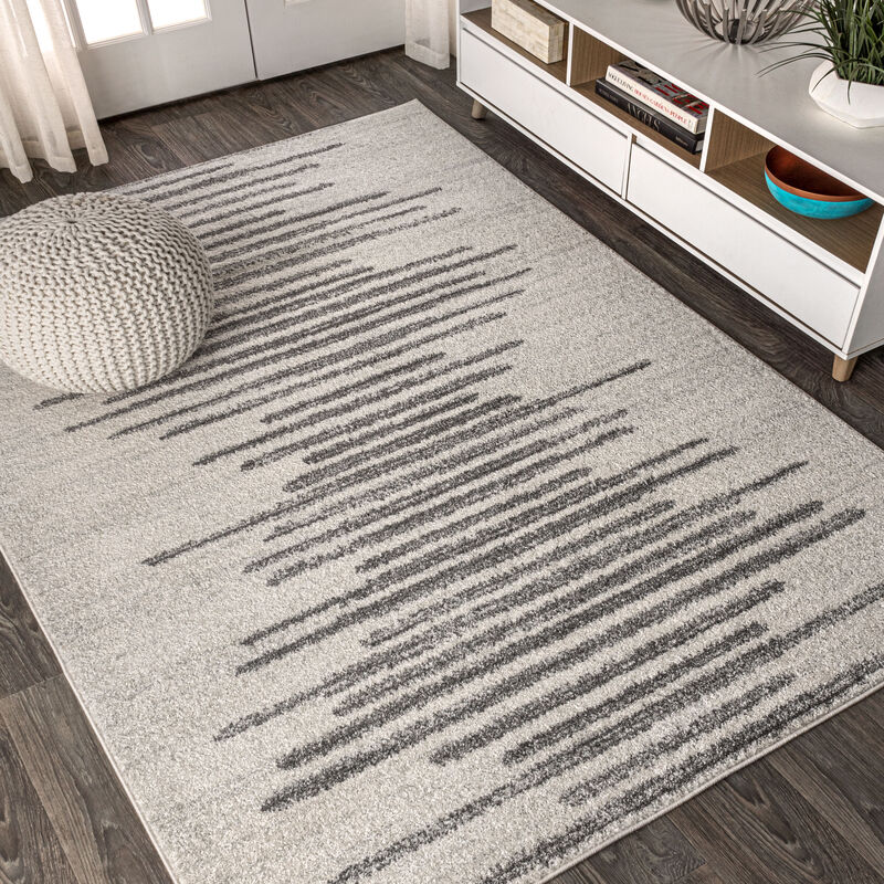 Aya Berber Stripe Geometric Area Rug