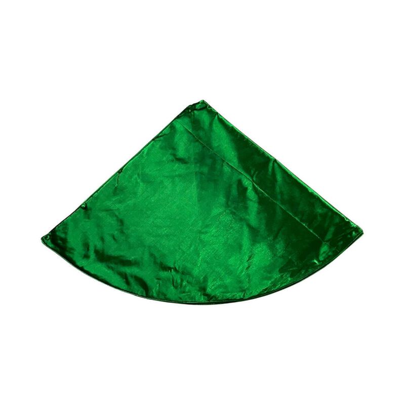 84" Green Metallic Tree Skirt image number 1