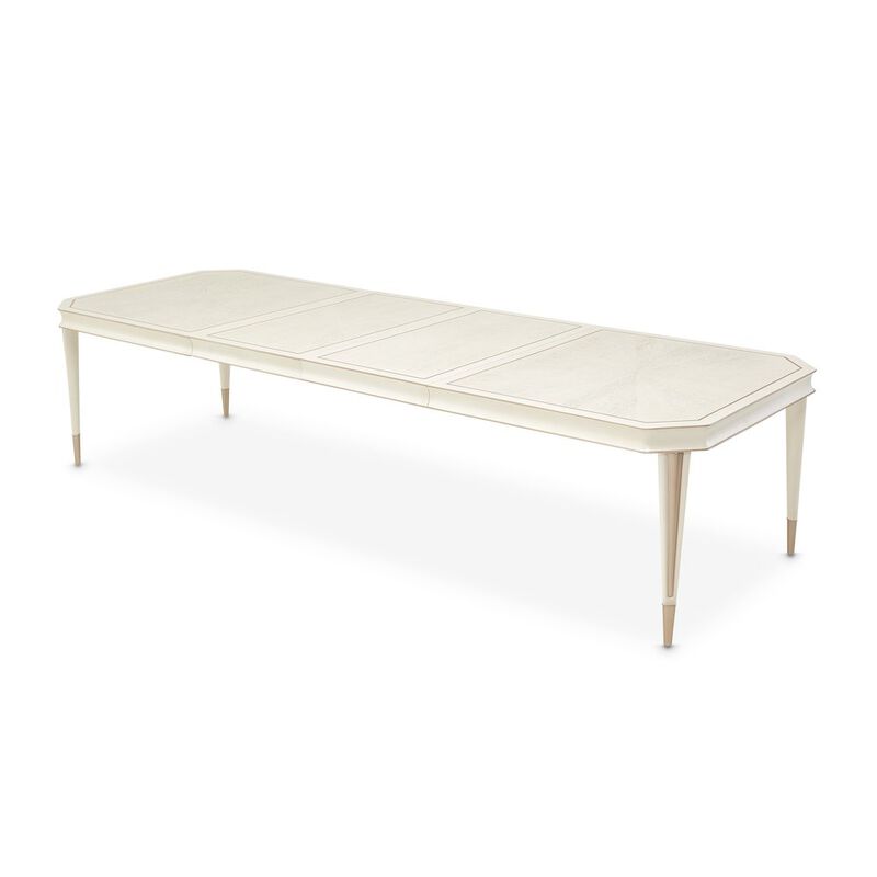 Michael Amini La Rachelle Rectangular Dining Table - Champagne