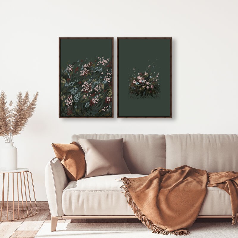 Subtle Universe Set Abstract Canvas Print by Oliver Gal image number 1