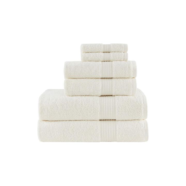 Belen Kox Ivory Organic Cotton 6 Piece Towel Set, Belen Kox