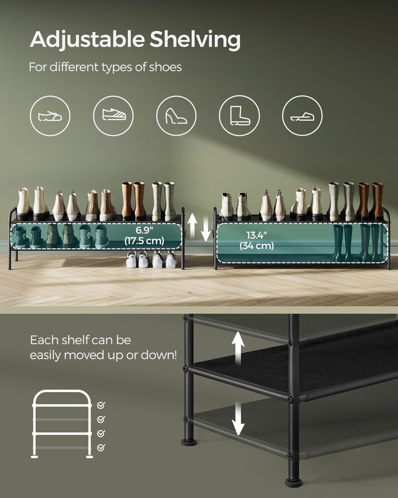 2 Tier Shoe Organizer Holds up to 12 Pairs of Shoes image number 2