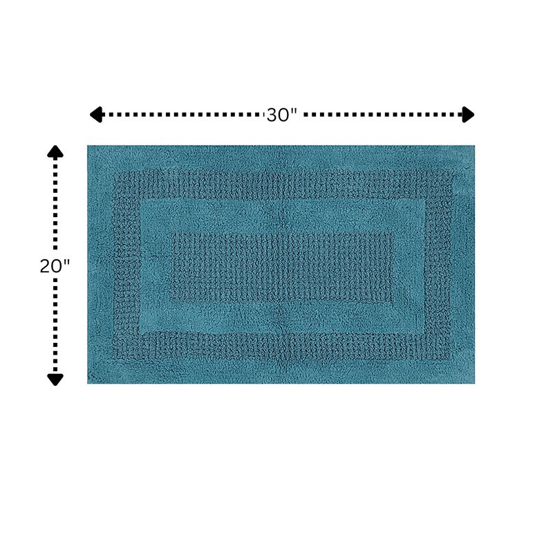 Beautiful Sculptured Chain Design Bath Rug With Anti Skid Latex Back Is Made Cotton Is Super Soft