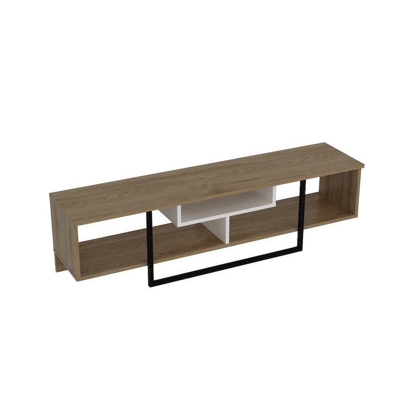 Decorotika Asal 59'' Tv Stand - Oud Oak & White