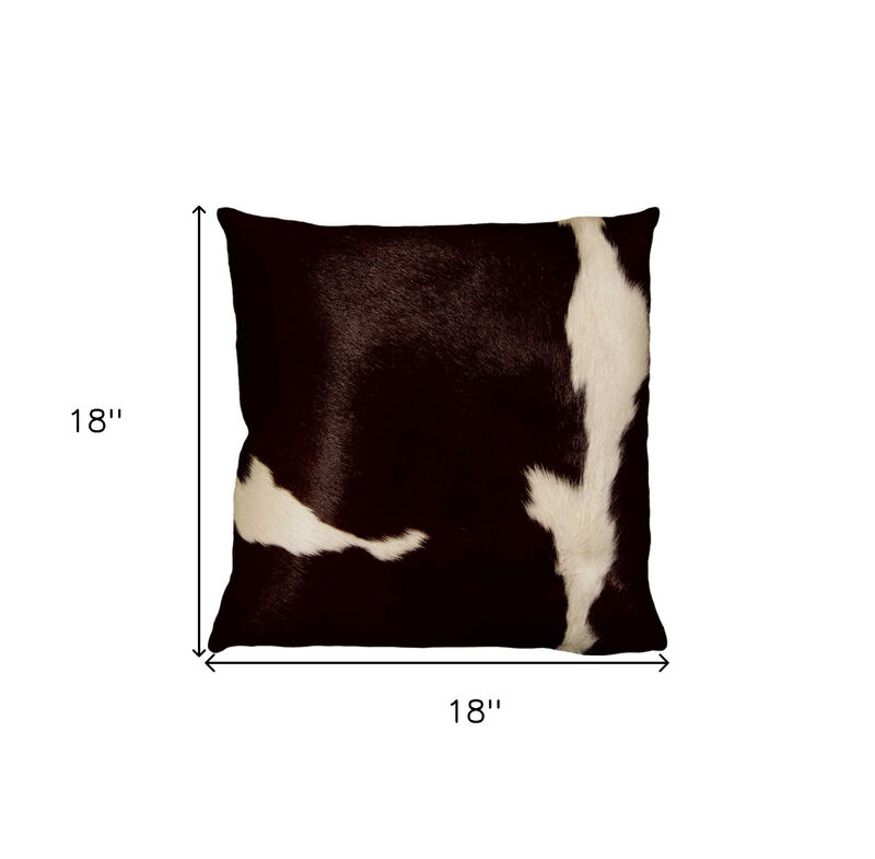 Decorative Cowhide Pillow for Sofa, Bed, or Accent Chair in Living Room