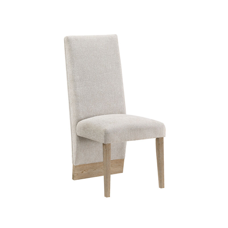 D12 Beige Natural Dining Chairs Set of 2 image number 2