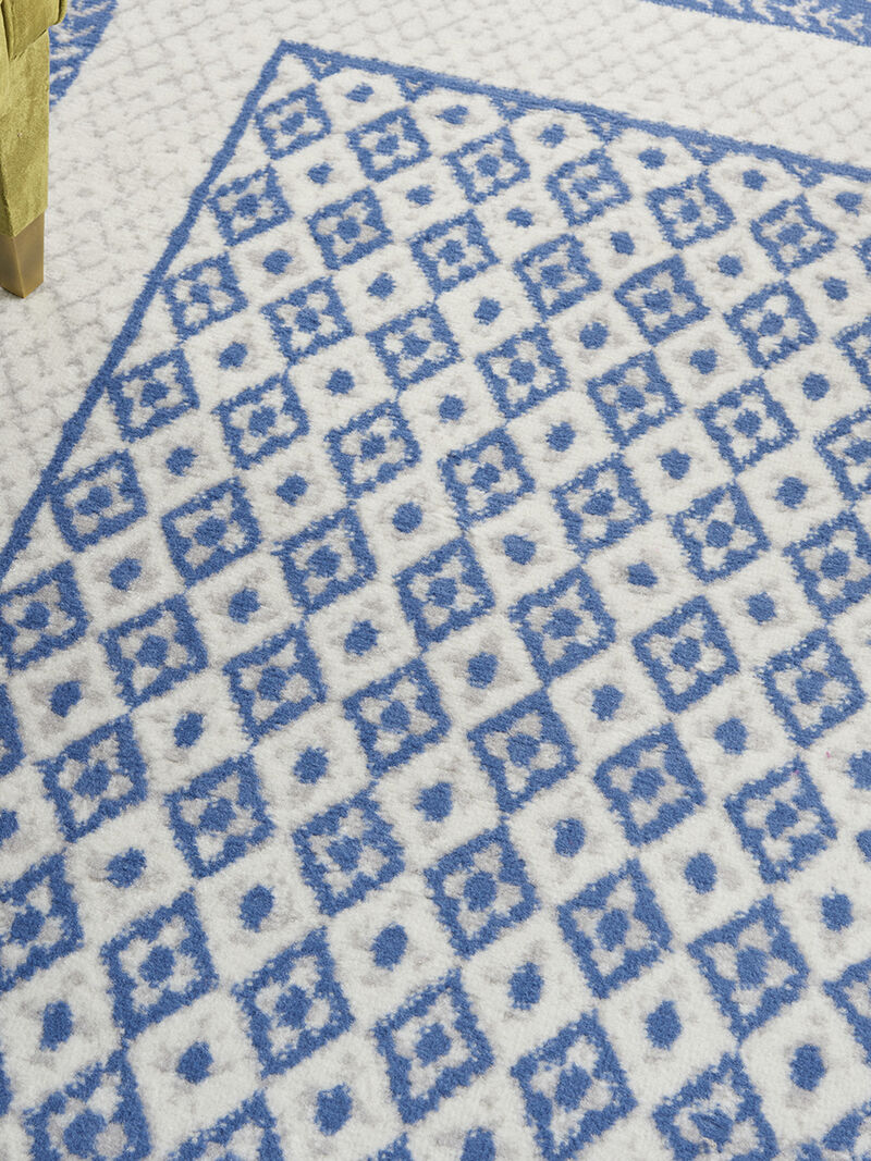 Whimsicle WHS13 Ivory/Blue 4' x 6' Rug