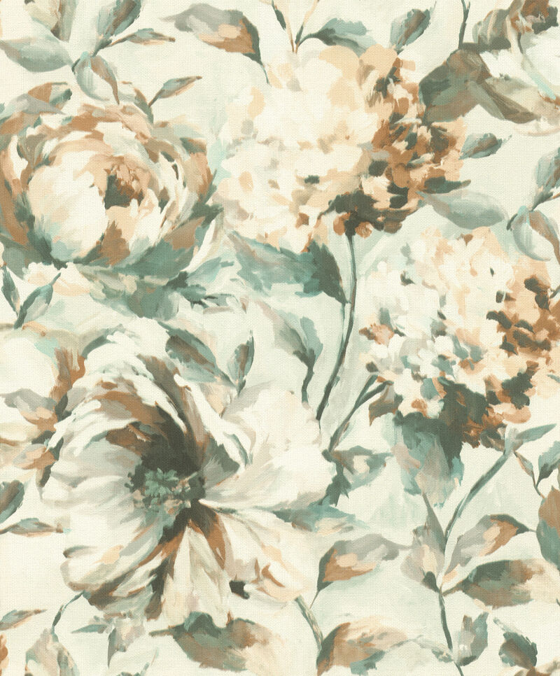 Attia Light Blue Floral Wallpaper image number 0