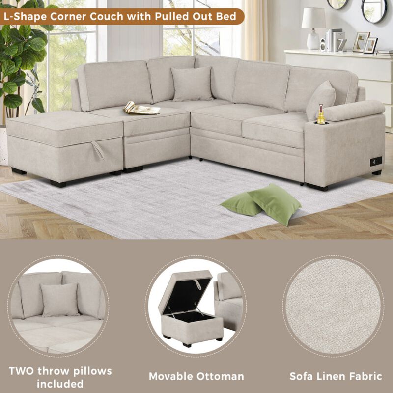 Nordce 2-in-1 Sleeper Sofa Bed image number 6