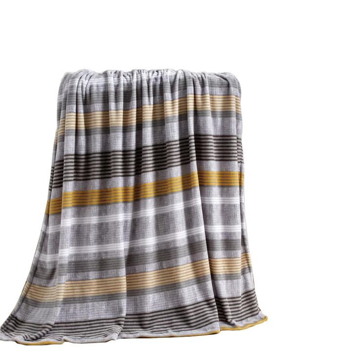 Plazatex Brea Micro plush Decorative All Season Multi Color 50" X 60" Throw Blanket
