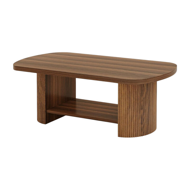 Oval Coffee Table with Minimalist Design, Ideal for Modern Living Spaces
