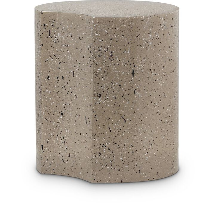 Meridian Furniture Dimple Taupe End Table