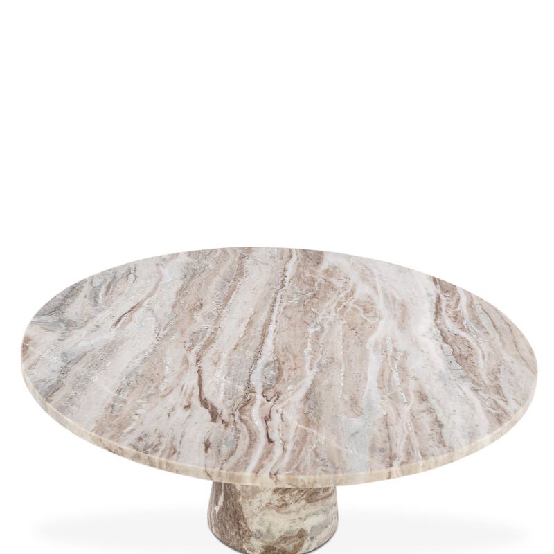 World Interiors Giza 38" Coffee Table in Brown Toronto Marble image number 1