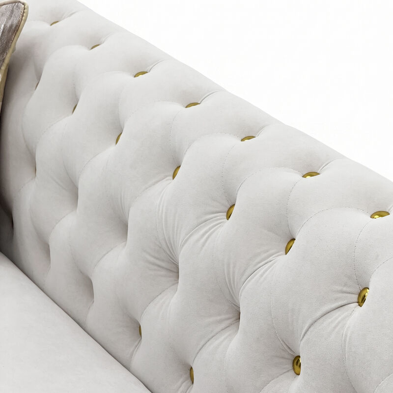 Pruvaf Large 89.5" 3 Person Couch image number 6