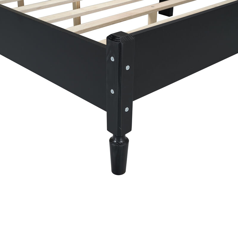 Merax Vintage Wooden Platform Bed