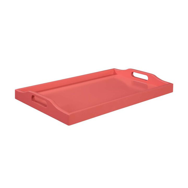 Convenience Concepts Designs2Go Serving Tray, Coral