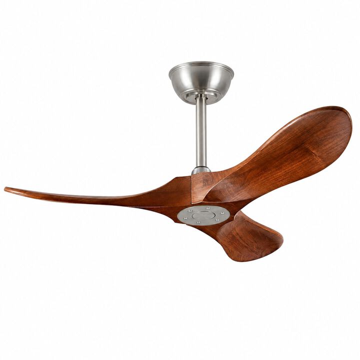ELEMENT ACE 36 Inch Small Wood Ceiling Fan Without Light 6 Speed 3 Blades With Wall Switch And Remote For Patio Bedroom Indoor Covered Outdoor Spaces