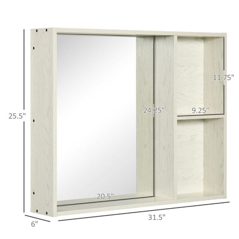 Wall-Mounted Storage Cabinet Space-Saving Organizer for Bathroom, Kitchen & Living Room
