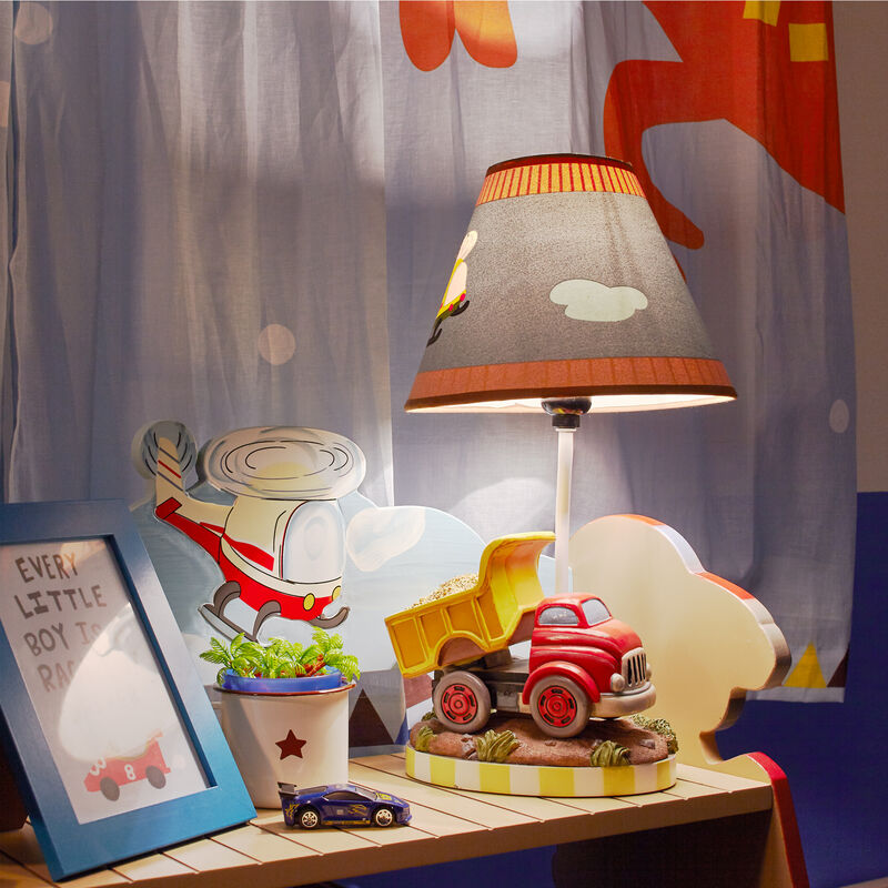 Decorative Transportation Themed Table Lamp, Multi image number 1