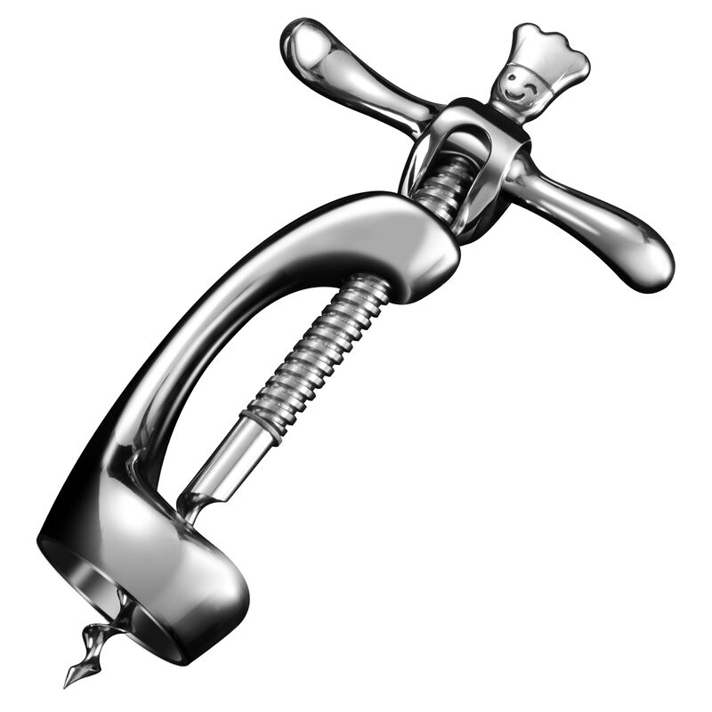 Wine Opener Deluxe, Heavy-Duty Bottle Opener, Manual Corkscrew for Easy & Smooth Removal of Intact Wine Corks