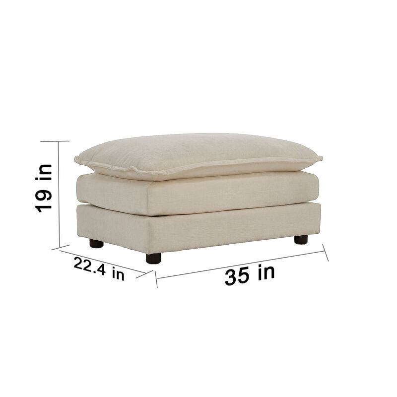 GOODSILO Versatile Modular Ottoman Footrest for Flexible Living Room Seating Arrangements and Comfortable Leg Support image number 2