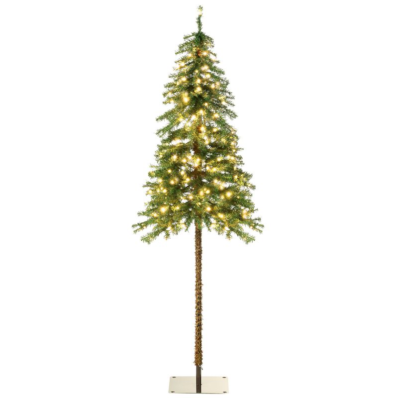 6ft Tall Prelit Pencil Artificial Christmas Tree Holiday Decor with 442 Branches