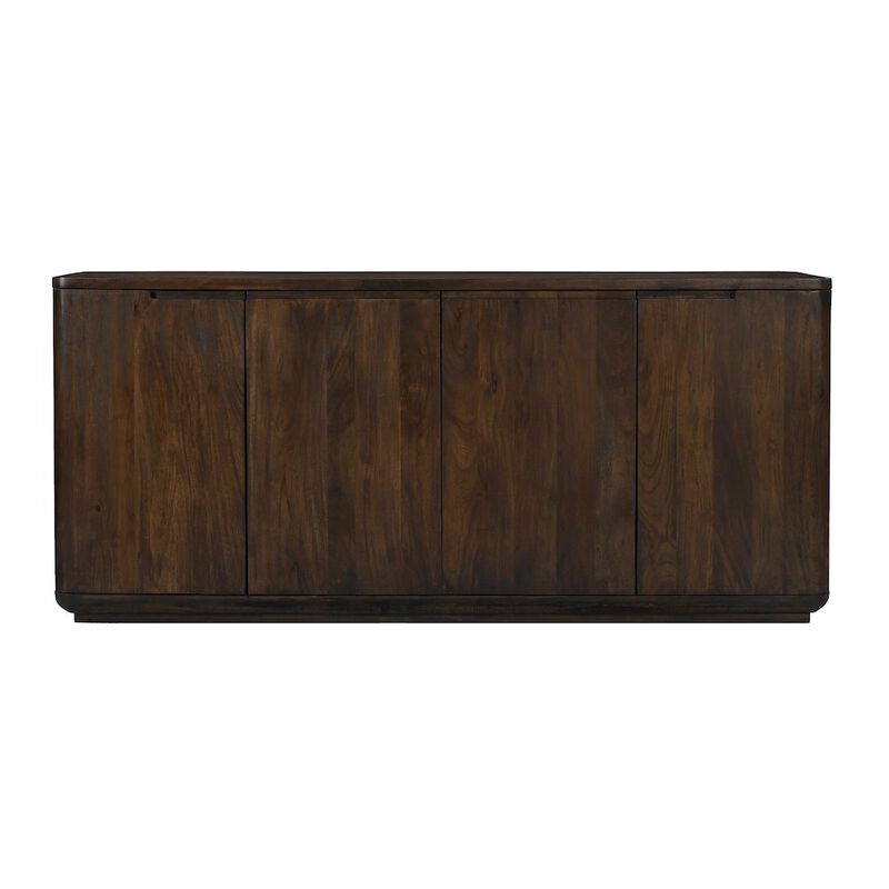 Alex Hamilton Bernard 4-Door Sideboard in Barista Brown on Solid Acacia Wood image number 0