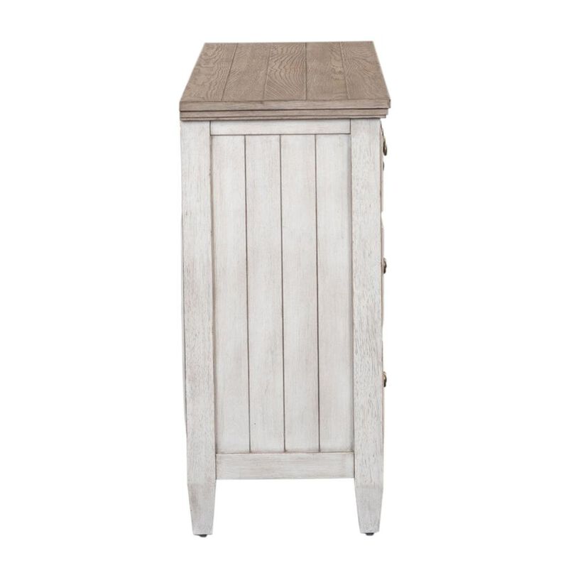 Liberty Furniture Heartland 9 Drawer Dresser in Antique White w/ Tobacco Top image number 2