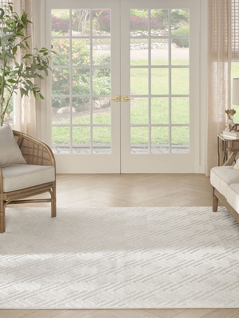 Care Free CAF03 Ivory 9'2" x 12' Rug