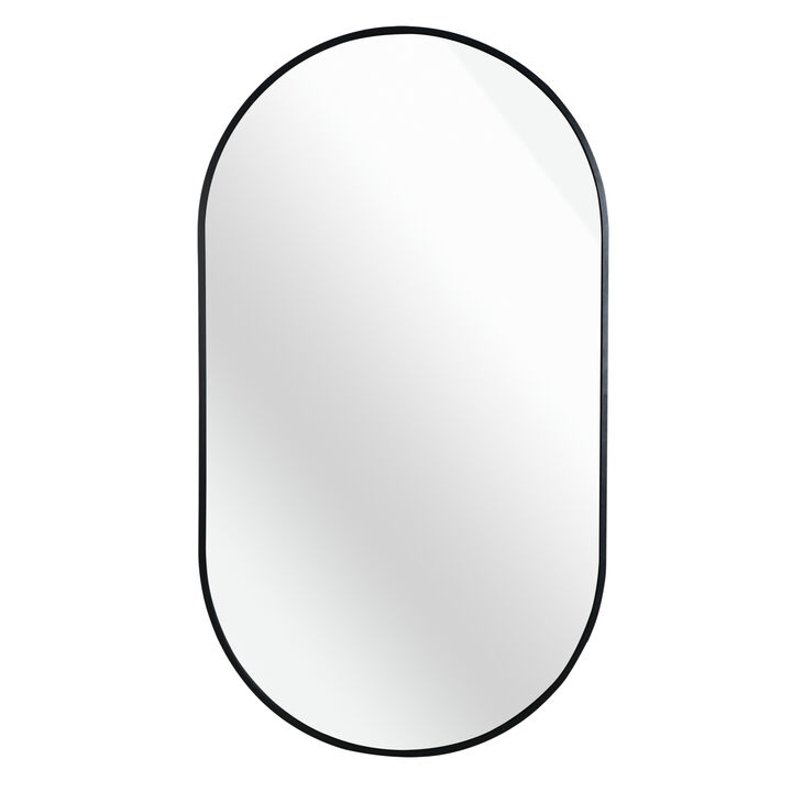 ELEMENT ACE 20x33 Inch Oval Wall Mirror with Shatterproof Design