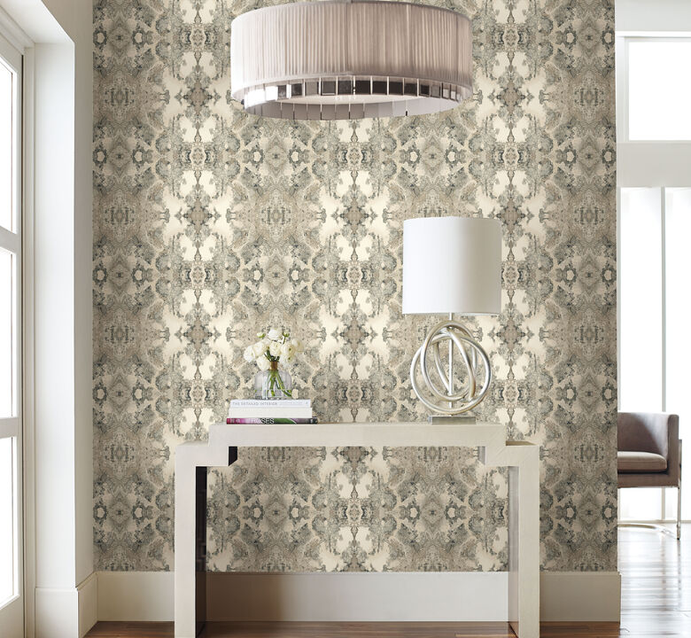 Inner Beauty Grey Peel & Stick Wallpaper