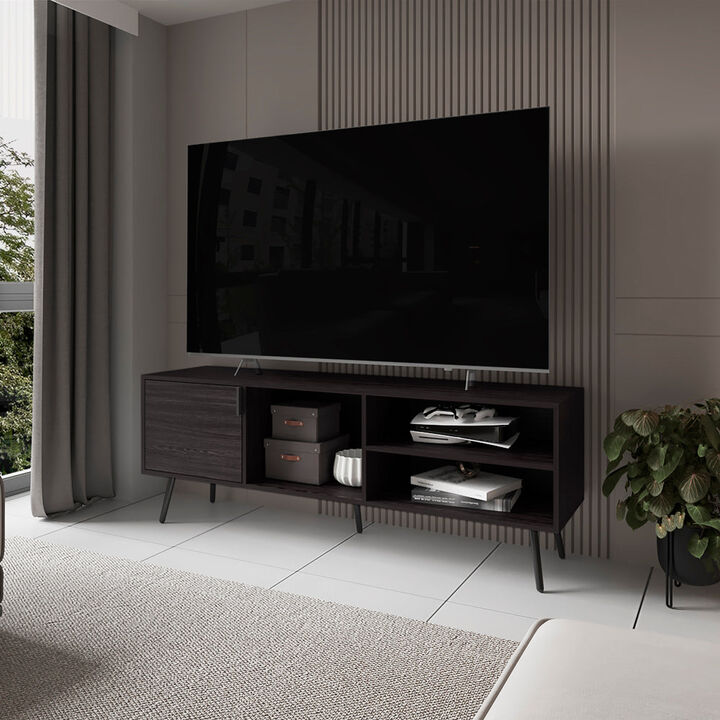 Long Beach Tv Stand , Living Room, Black
