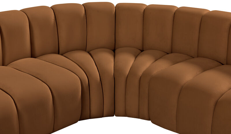 Meridian Furniture Arc Saddle Velvet Modular Sofa image number 9
