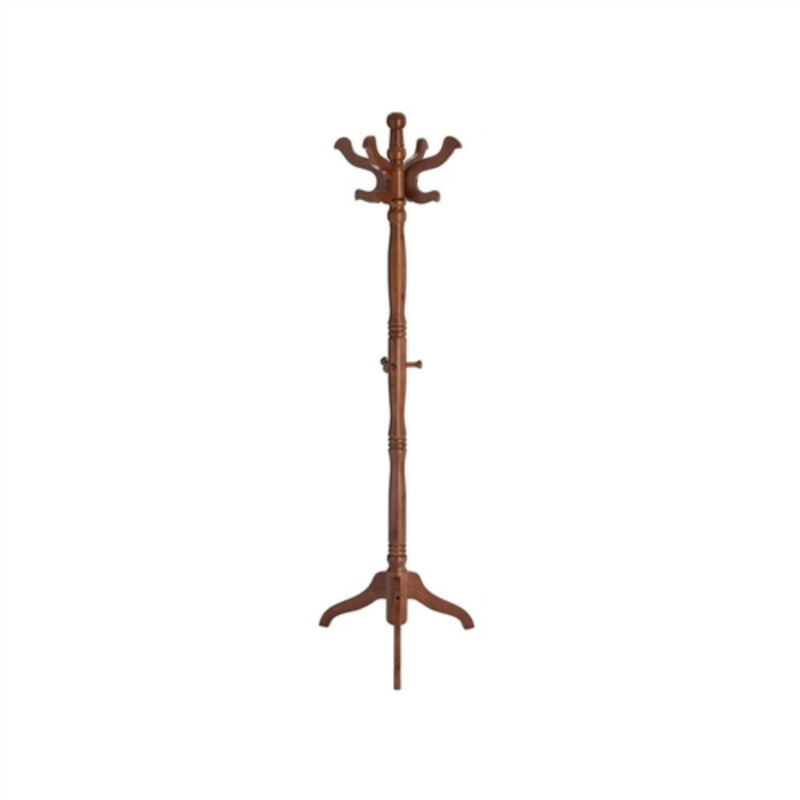 Solid Wood Coat Rack – Traditional Classic Design with Multiple Hooks for Jackets and Hats