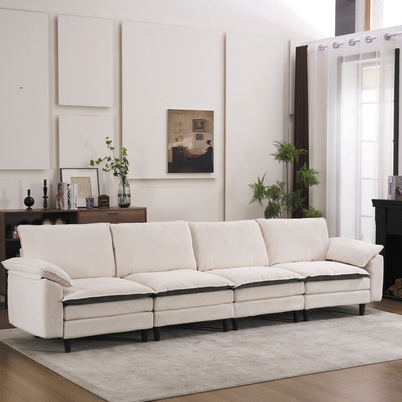 Joxtpu L Shaped Cloud Sofa image number 4
