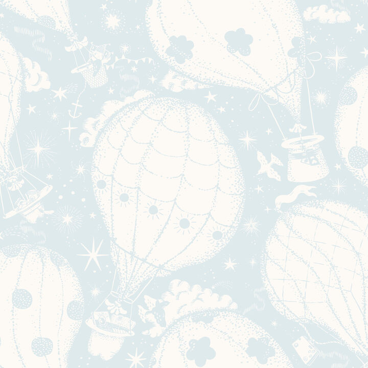 Ballongerna Light Blue Wallpaper (Set of 2)