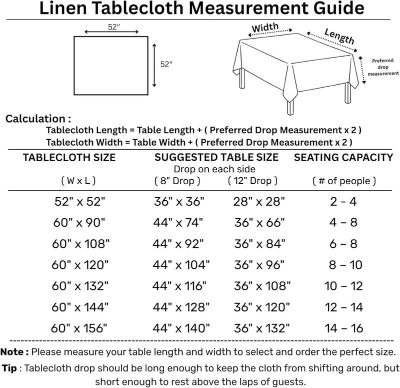 Linen Table Throw - Fallen Leaves