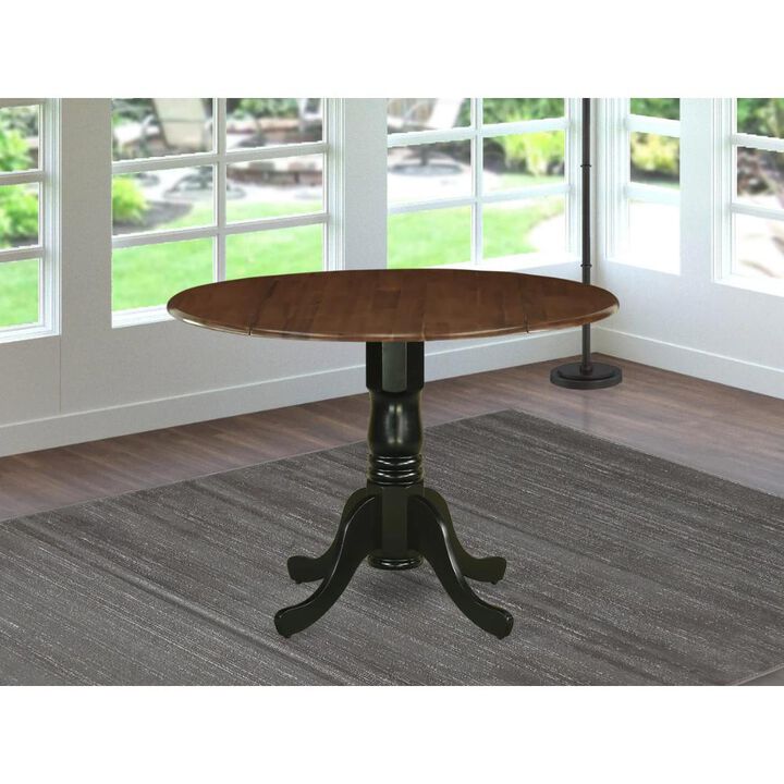 Dining Table Walnut & Black