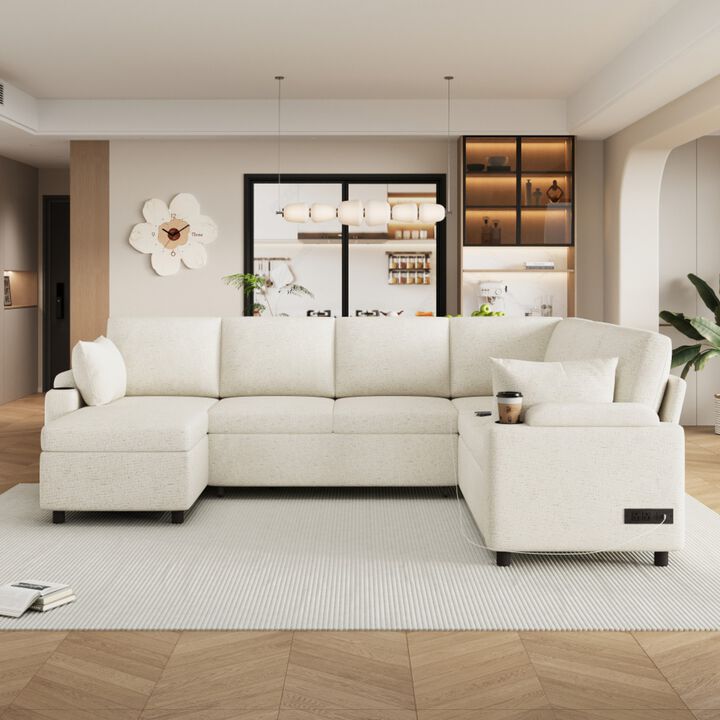 Zornug  Convertible L-Shaped Sectional Sofa Bed