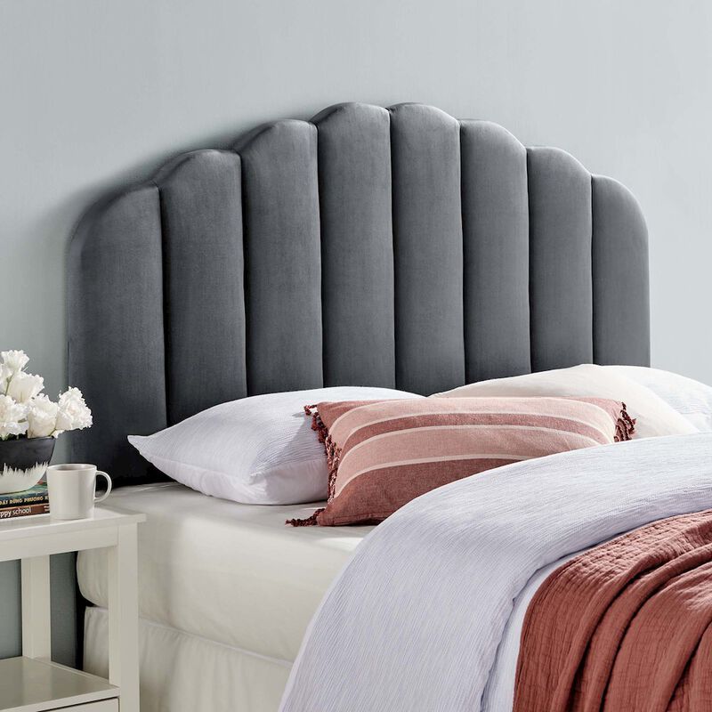 Veronique Performance Velvet Twin Headboard image number 4