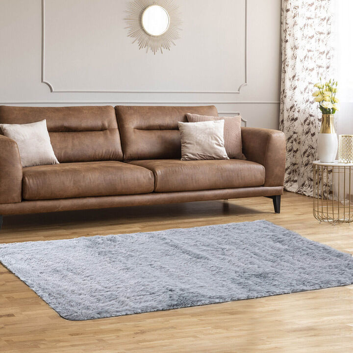 5 x 7 Feet Modern Rectangular Soft Shag Area Rug for Living Room Bedroom