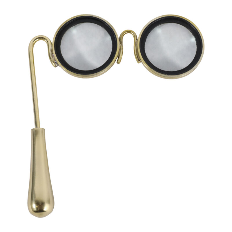 Glasses Magnifying Glass, Gold image number 4