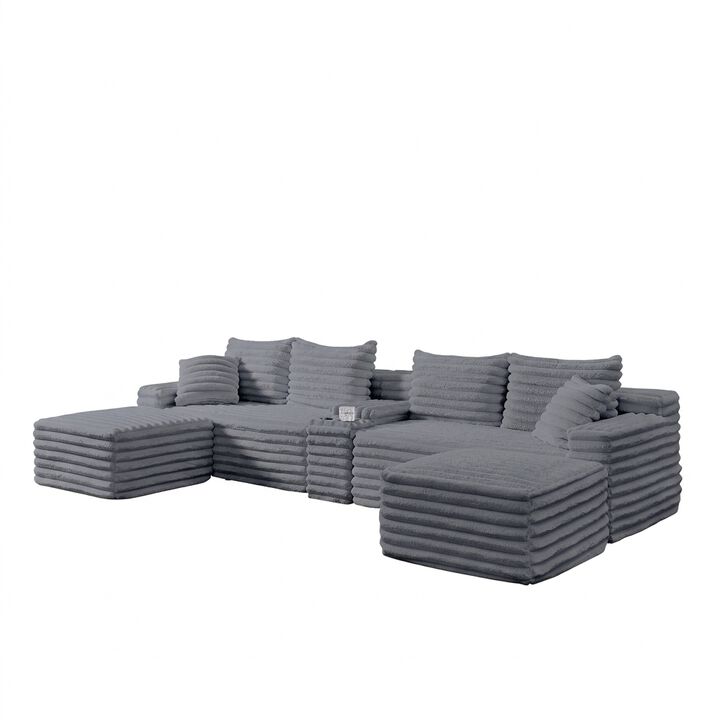 Snupdu 127" Cloud Couch Sectional