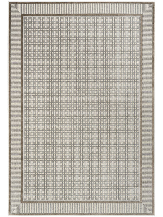 Nordic NRC03 Ivory/Gray 4' x 6' Rug
