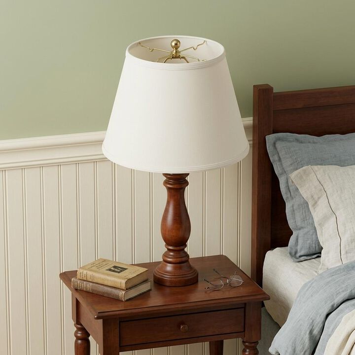 HomeRoots 16" White Empire Deep Slanted No Slub Lampshade