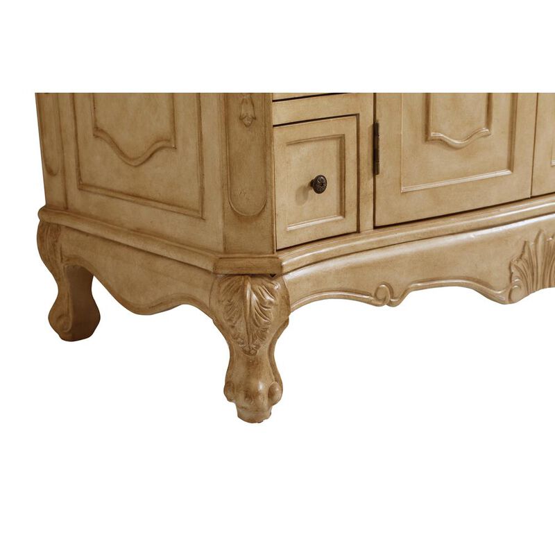 Elegant Kitchen and Bath 42 inch Single Bathroom vanity in Light Antique Beige