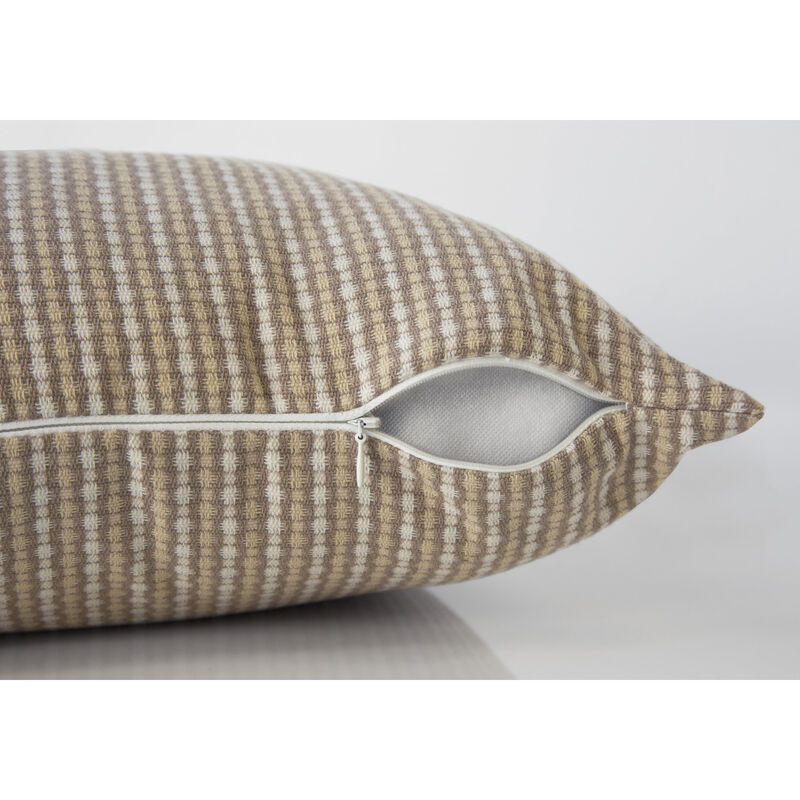 Monarch Specialties I 9228 Pillows, 18 X 18 Square, Insert Included, Decorative Throw, Accent, Sofa, Couch, Bedroom, Polyester, Hypoallergenic, Brown, Modern